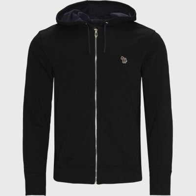 Fzebra Kapuzen-Sweatshirt mit Reißverschluss Regular fit | Fzebra Kapuzen-Sweatshirt mit Reißverschluss | Schwarz