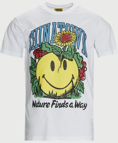 Market T-shirts SMILEY PLANTER TEE Hvid