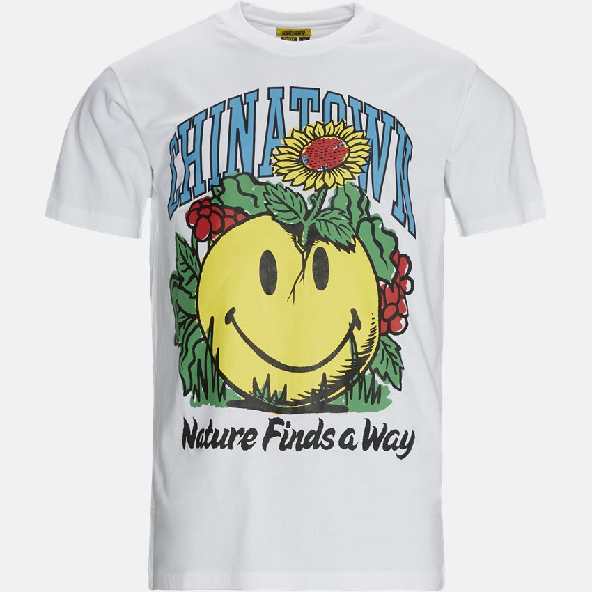 Market T-shirts SMILEY PLANTER TEE WHITE