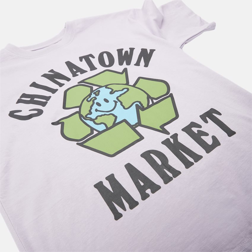 Market T-shirts RECYCLE GLOBAL TEE PURPLE