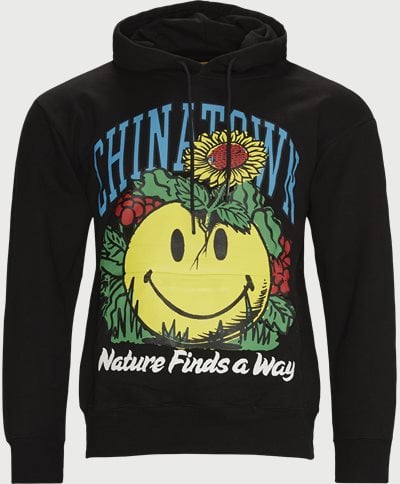 Market Sweatshirts SMILEY PLANTER HOODIE Black