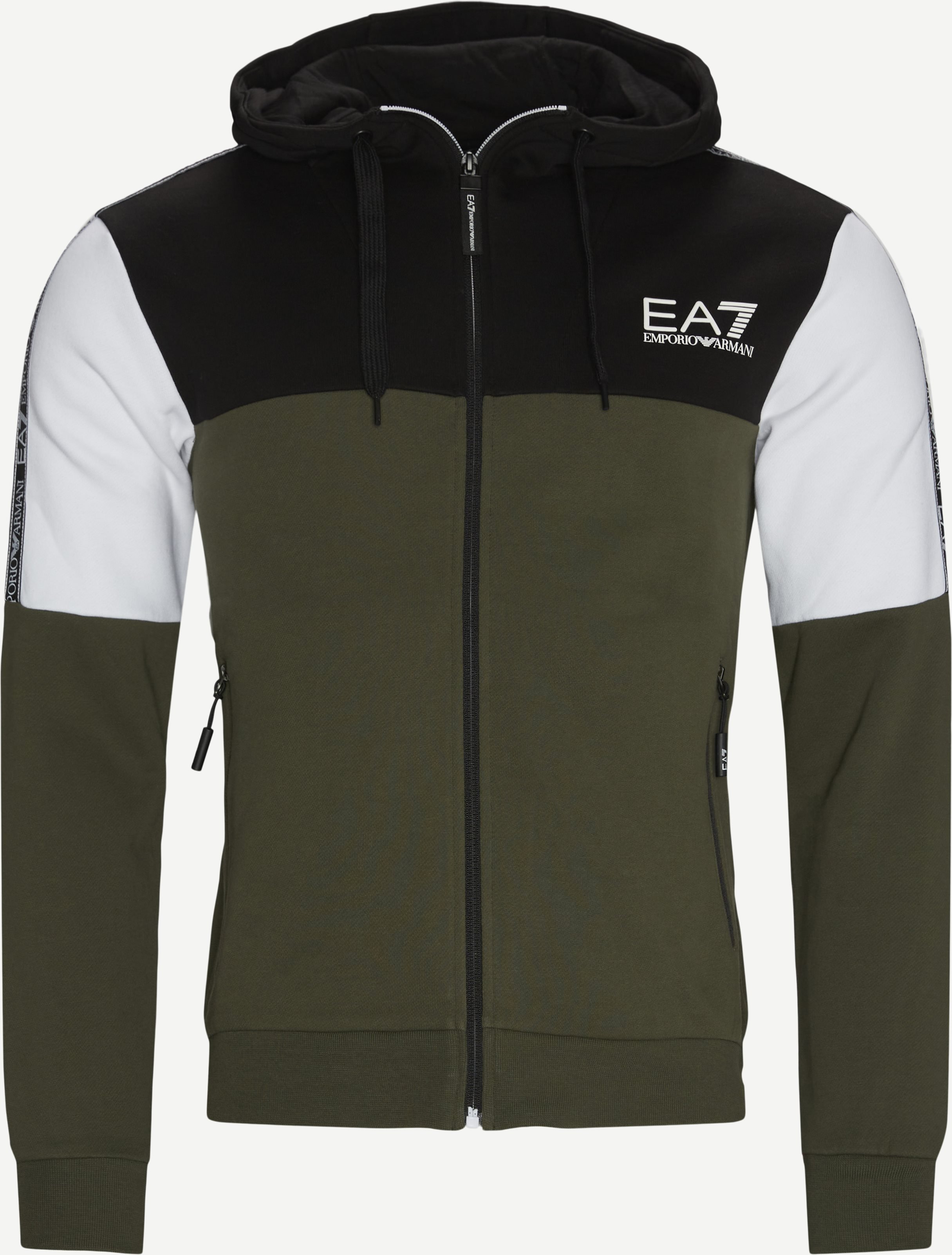 6KPV63 Zip Hooded Sweatshirt - Sweatshirts - Regular fit - Army