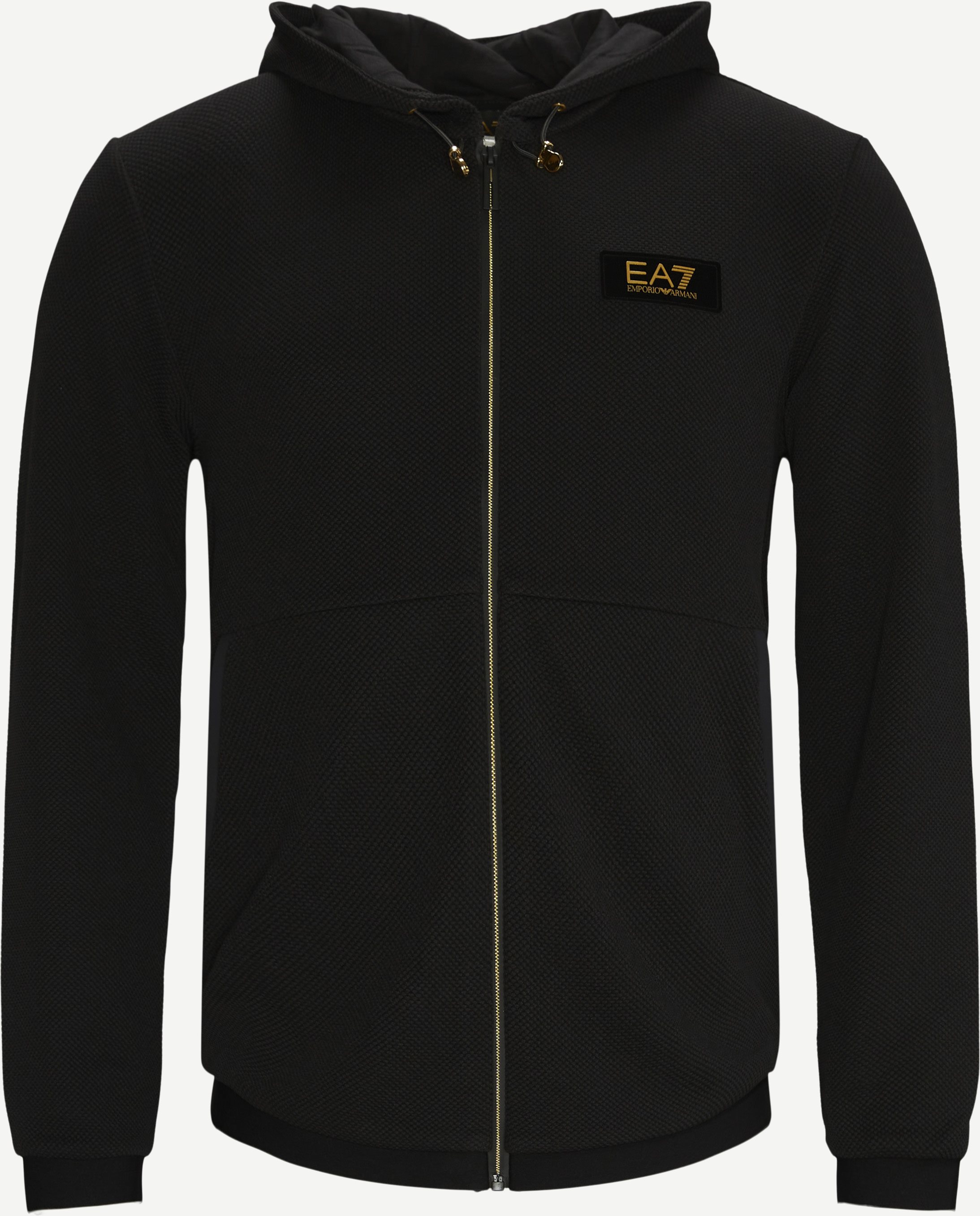 6KPM44 Hooded Zip Sweatshirt - Sweatshirts - Regular fit - Black