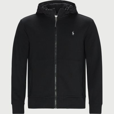 Klassisk hoodie med block Regular fit | Klassisk hoodie med block | Svart