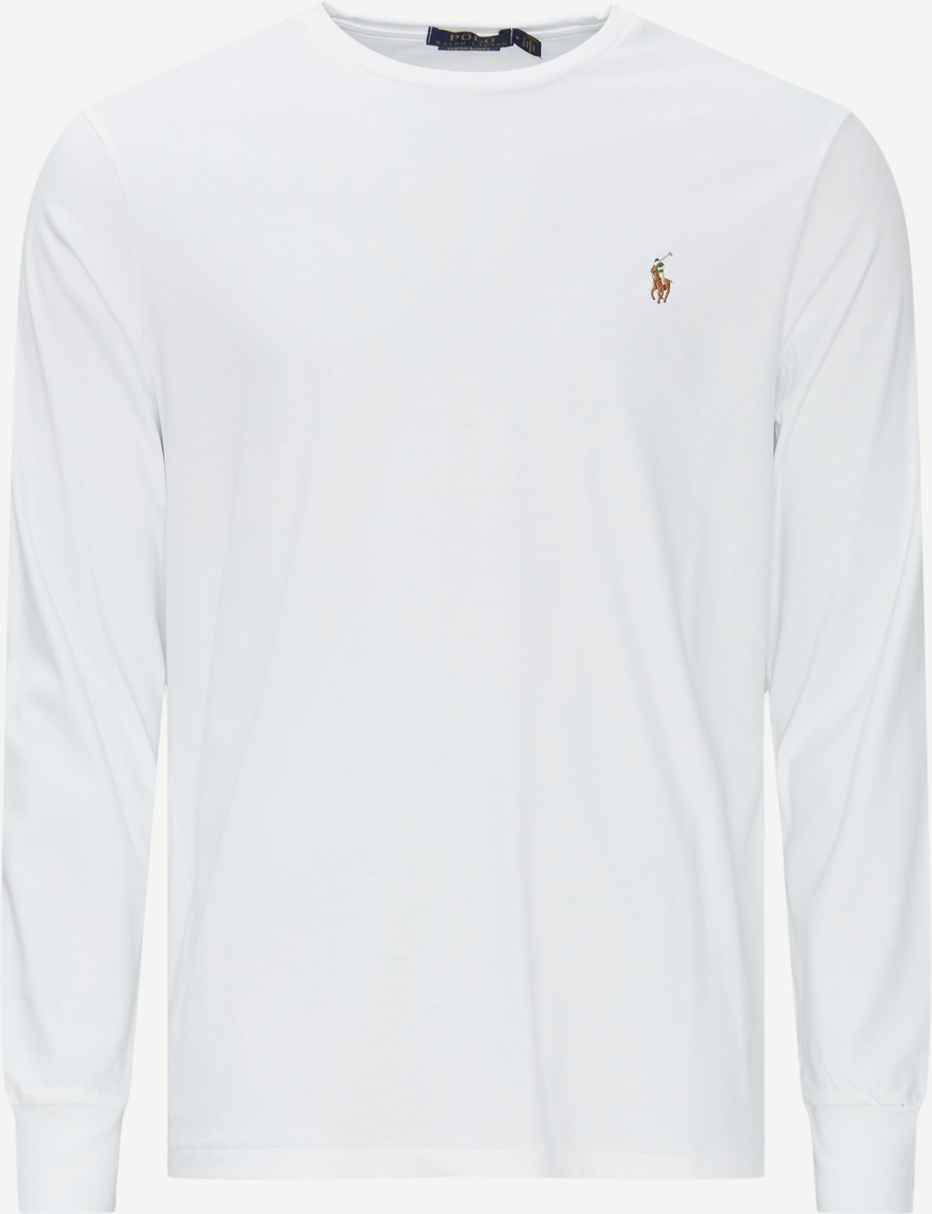 Soft Touch Long Sleeve Tee - T-shirts - Regular slim fit - White