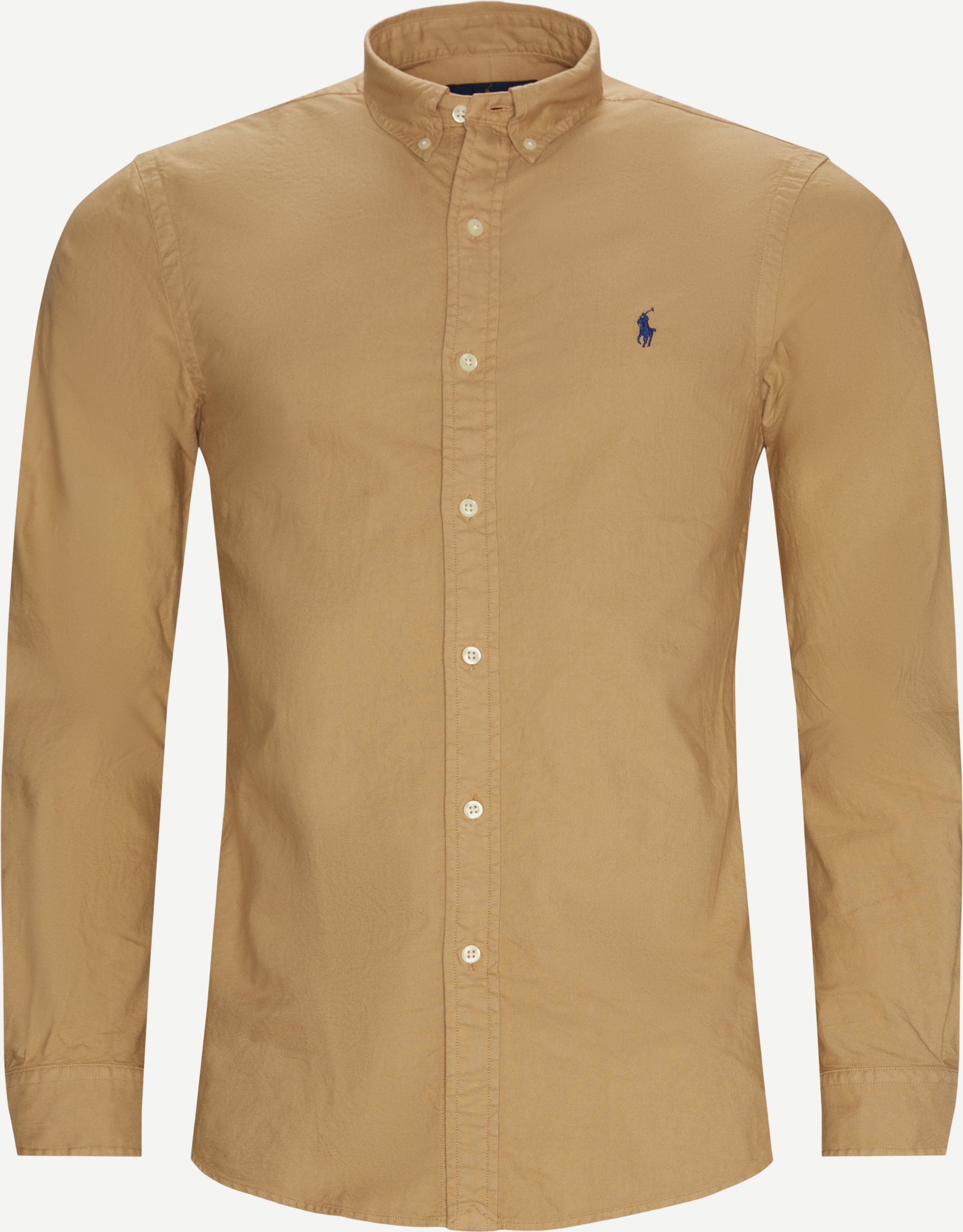 Oxford Shirt - Shirts - Slim fit - Sand