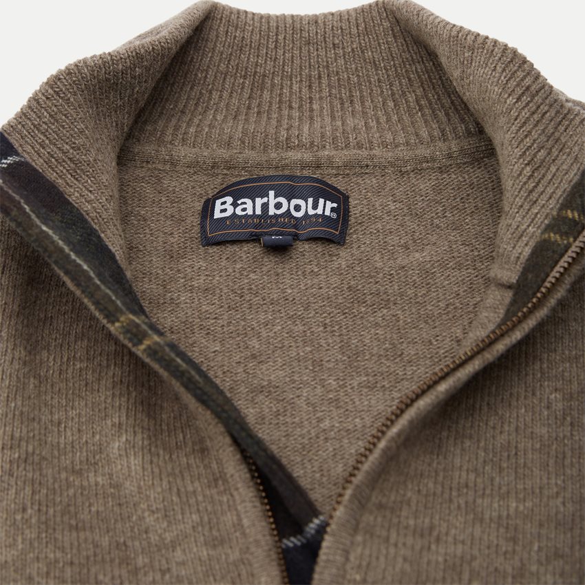 Barbour Knitwear HOLDEN HALF ZIP SAND