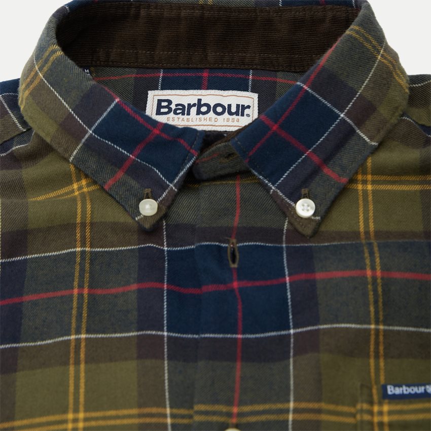 Barbour Shirts FORTROSE OLIVEN