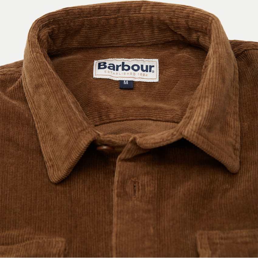 Barbour Shirts CORD OVERSHIRT CAMEL