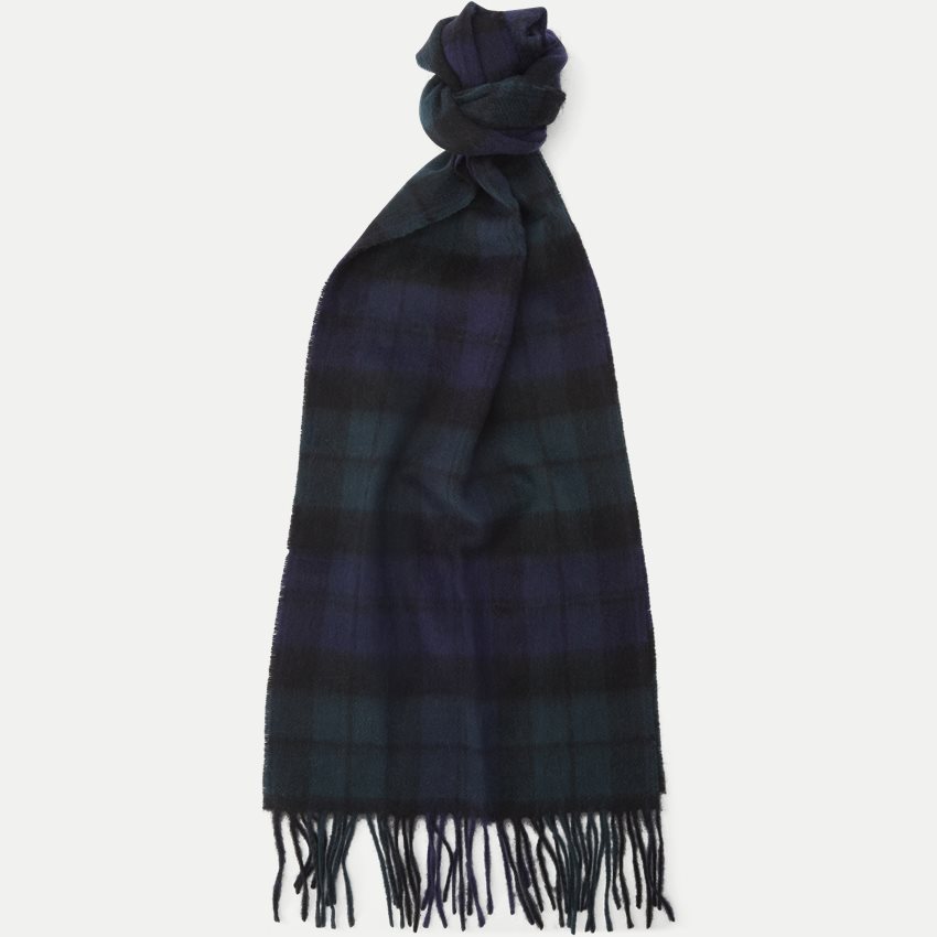 Barbour Scarves NEW CHECK TARTAN NAVY