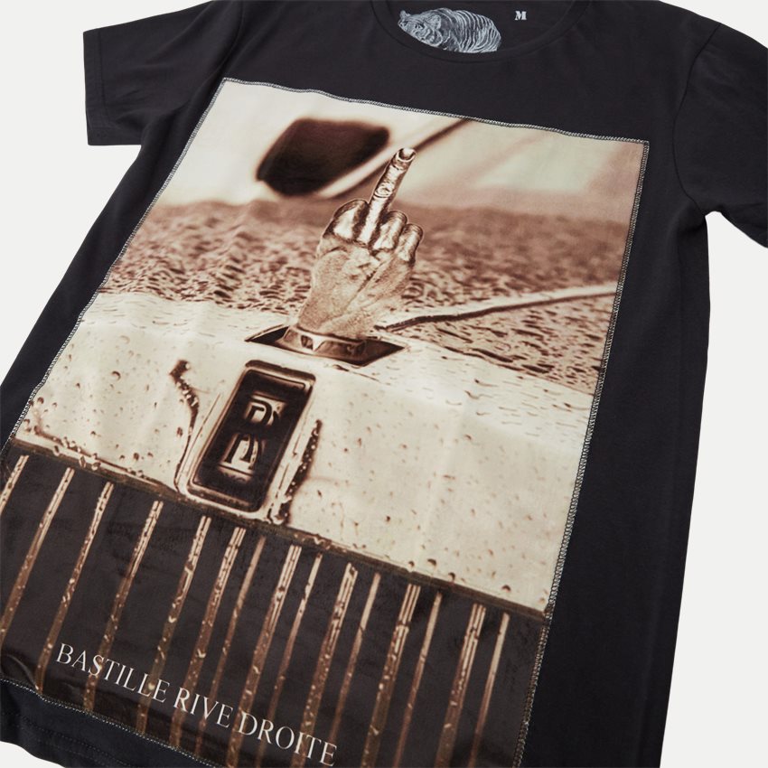 Bastille Rive Droite T-shirts ICON A FINGER SORT