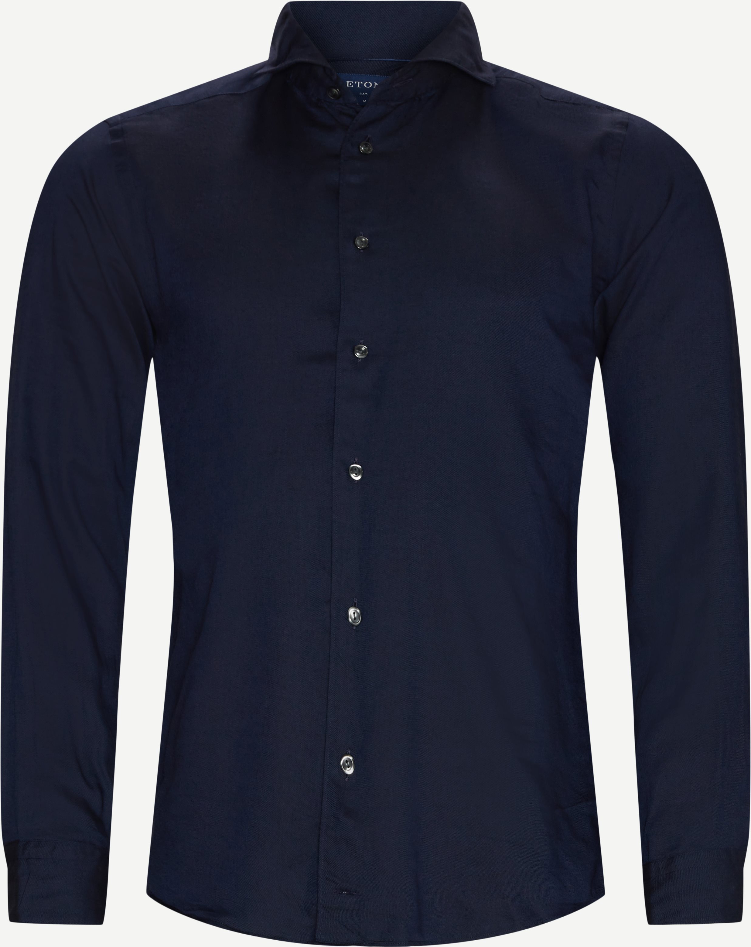 Bomull - Tencel Soft Shirt - Skjortor - Blå