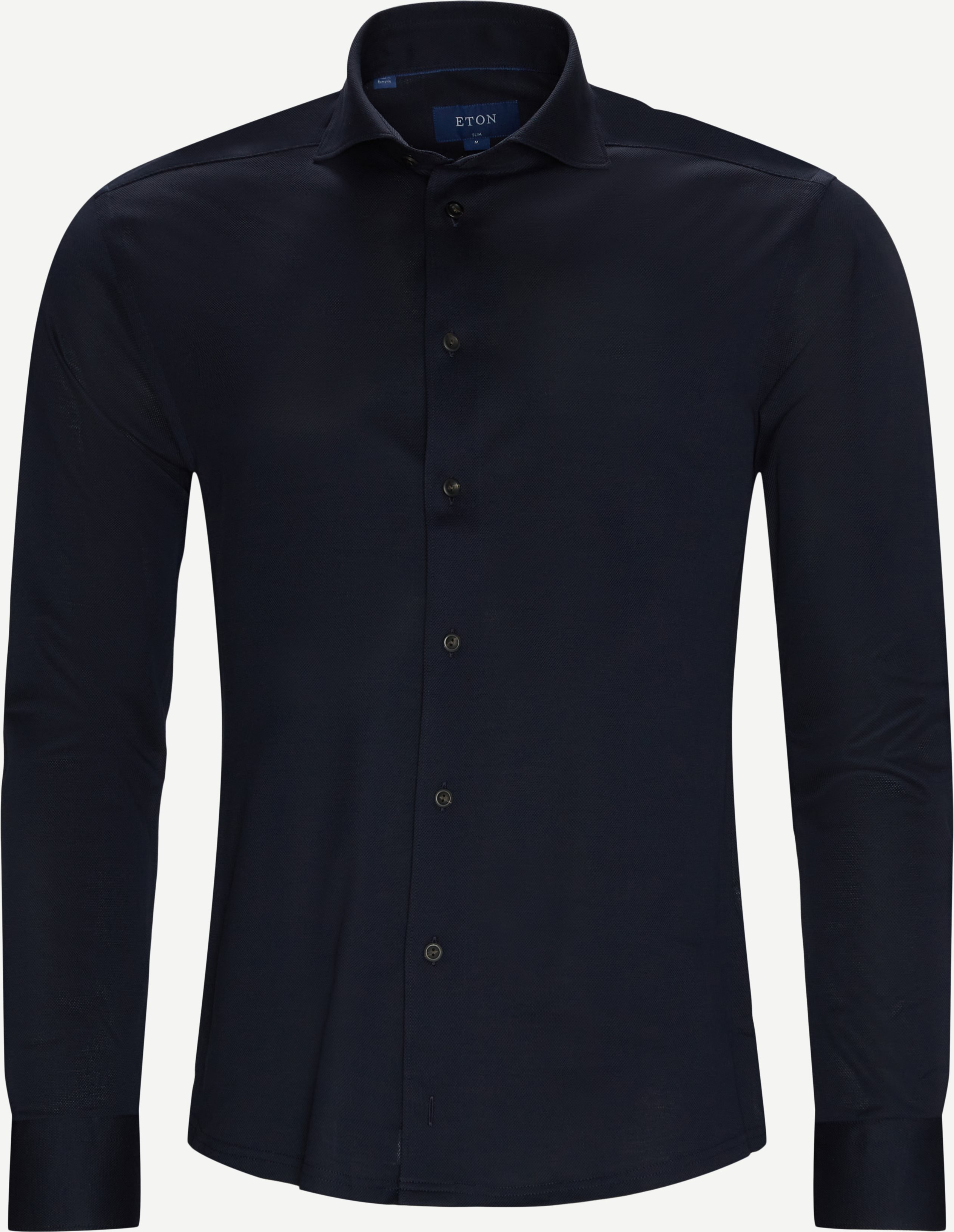 Piqué Shirt - Skjorter - Blå