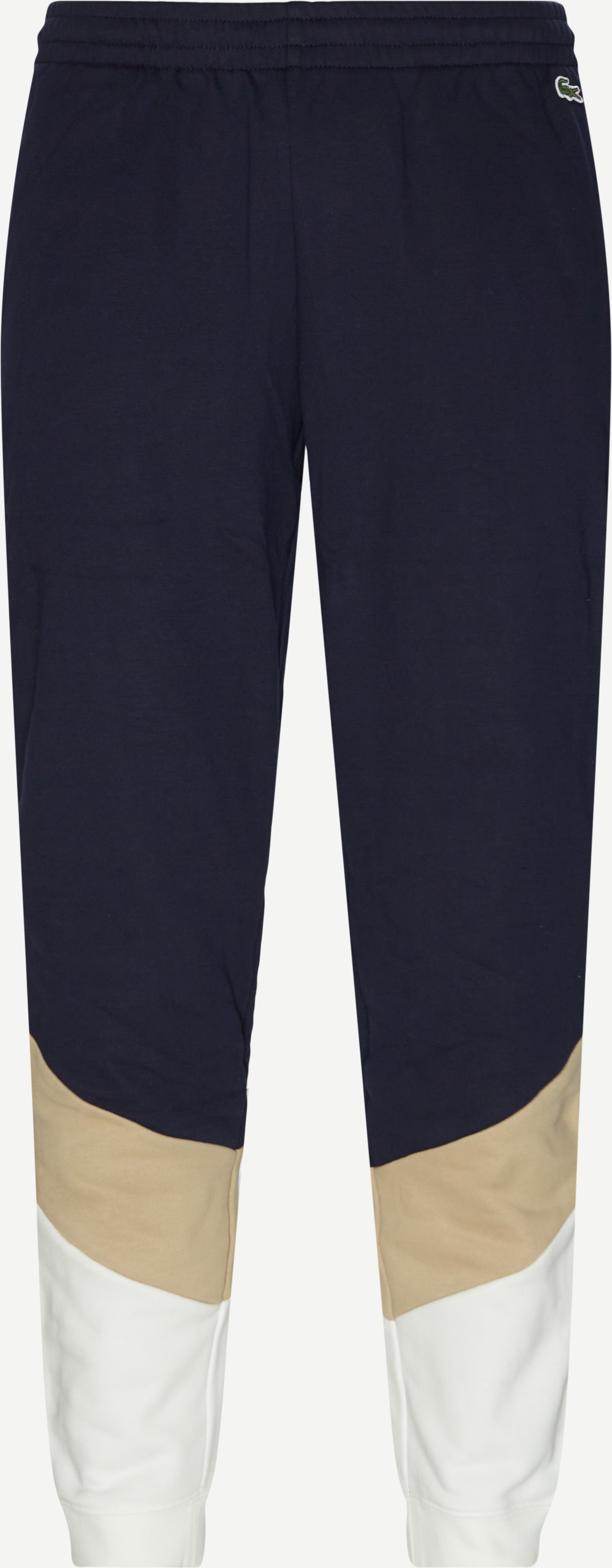 Signature Striped Colorblock Fleece Jogging Pants - Trousers - Tapered fit - Blue