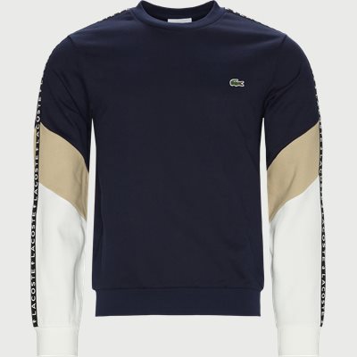 Lettered Colorblock Sleeved Sweatshirt Regular fit | Lettered Colorblock Sleeved Sweatshirt | Blå