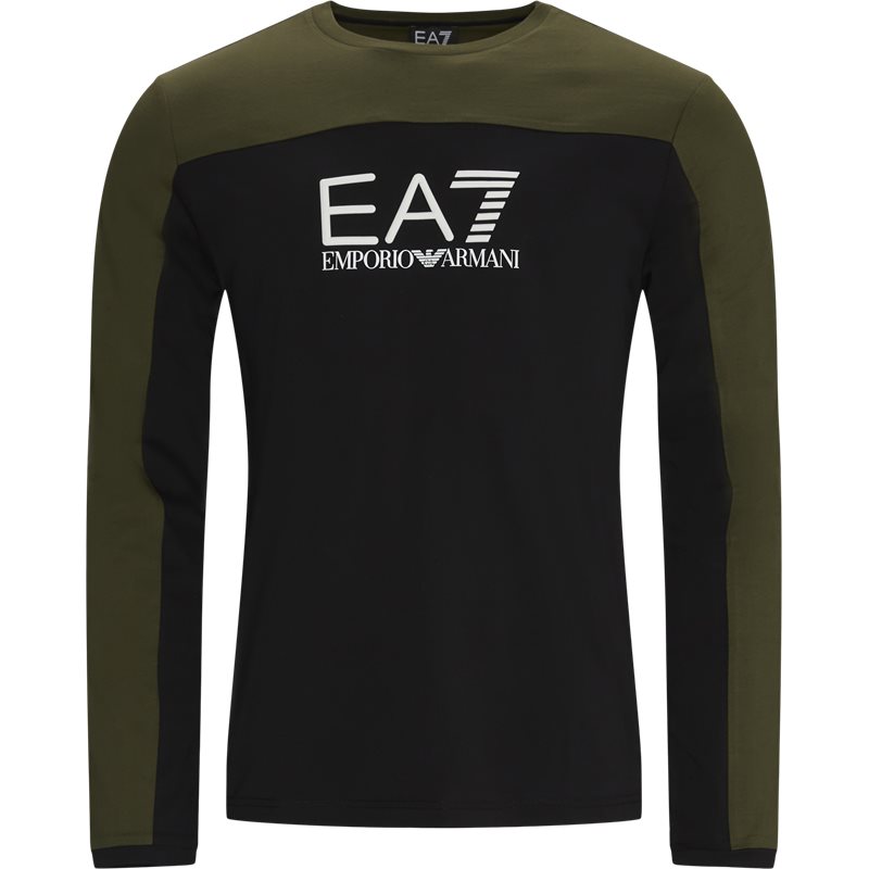 Ea7 Ls T-shirt Sort