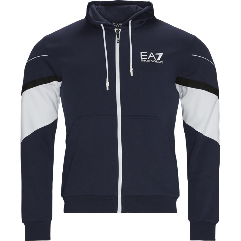 Ea7 Zip Sweatshirt Navy