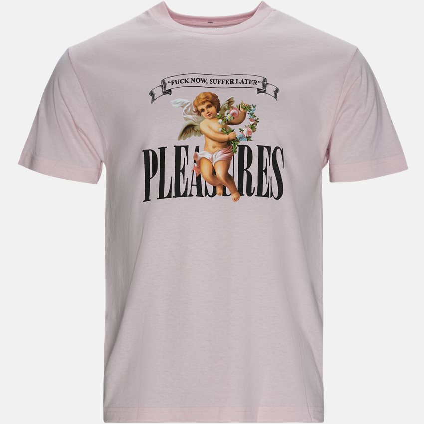 Pleasures T-shirts SUFFER PINK