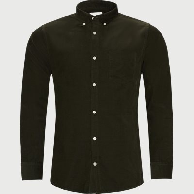 Levon Velvet Shirt Regular fit | Levon Velvet Shirt | Army