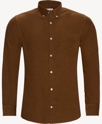 Levon Velvet Shirt Regular fit | Levon Velvet Shirt | Brown
