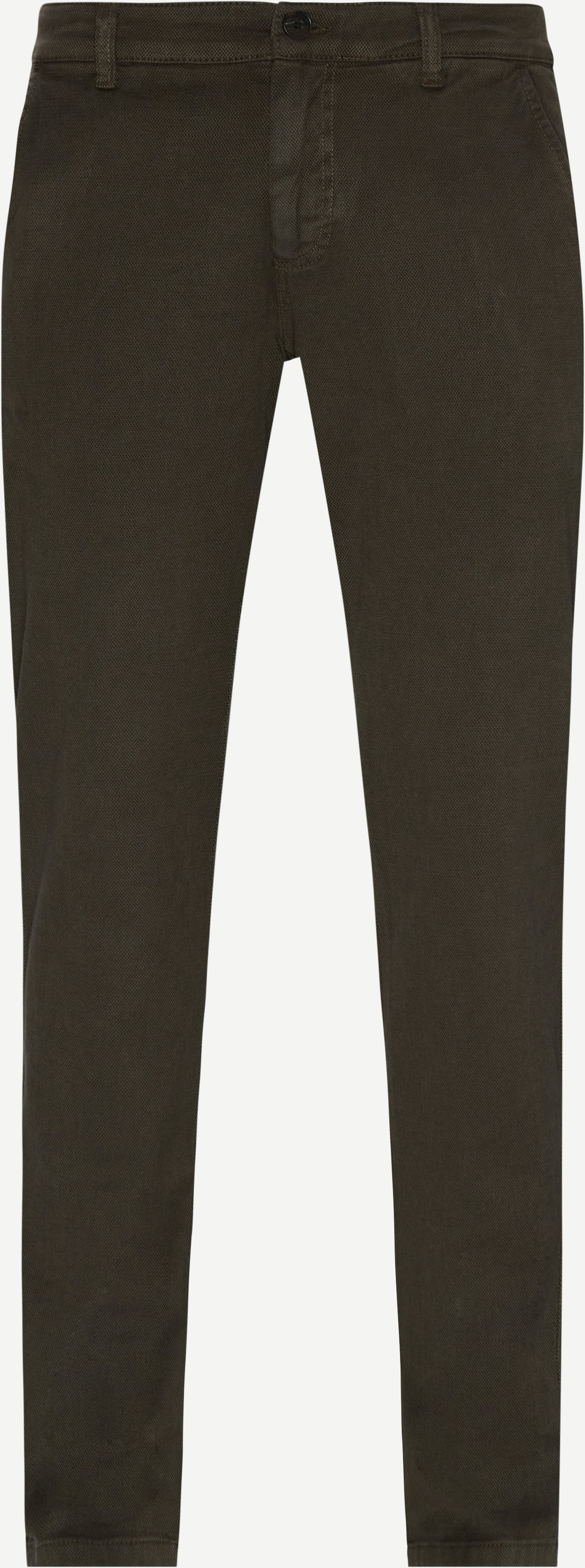 Brett Structure Chinos - Trousers - Regular fit - Army