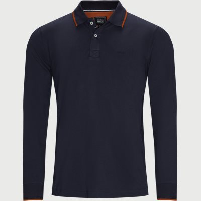 Long-sleeved Polo Regular fit | Long-sleeved Polo | Blue