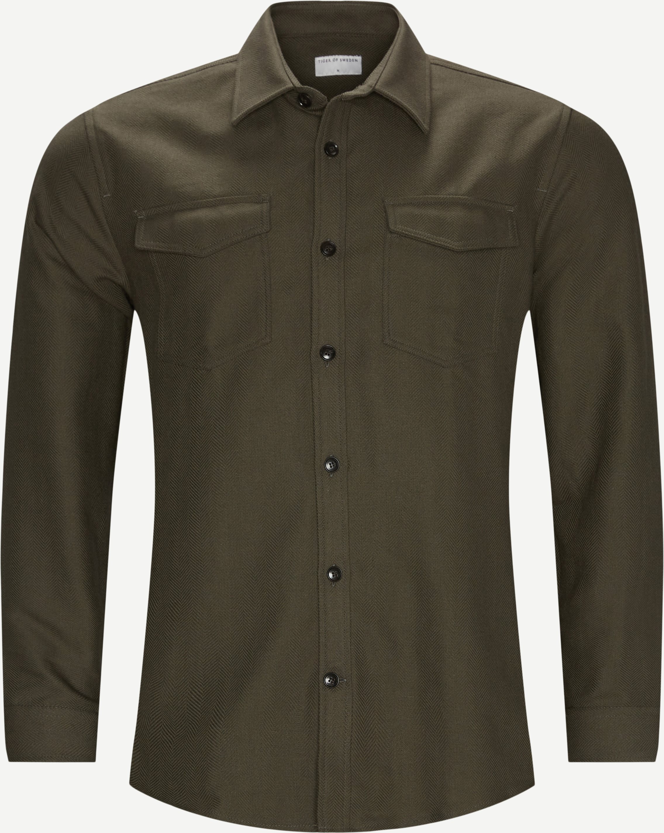 69391 Arnou Overshirt - Overshirts - Regular fit - Green