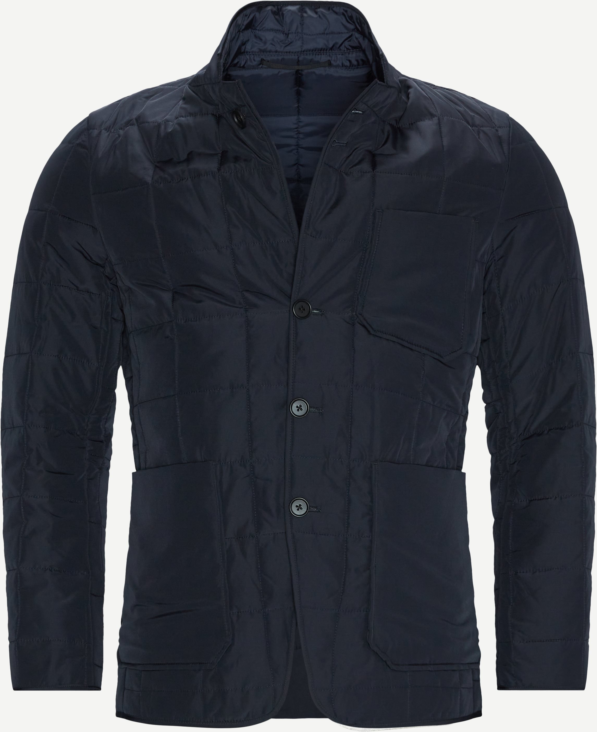 Caelan Quilted Jacket - Jackets - Slim fit - Blue