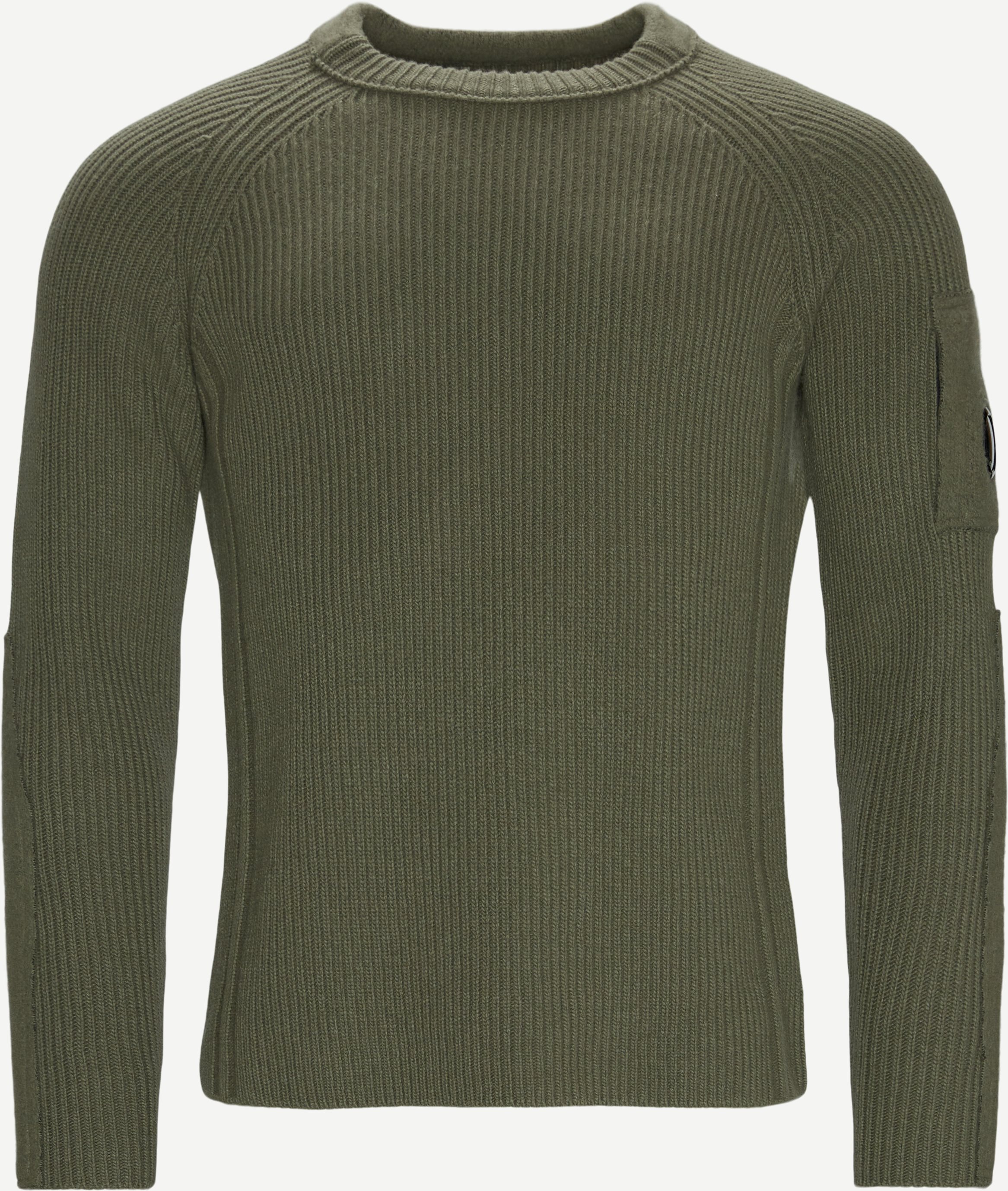 Knitted Sweatshirt - Knitwear - Regular fit - Army