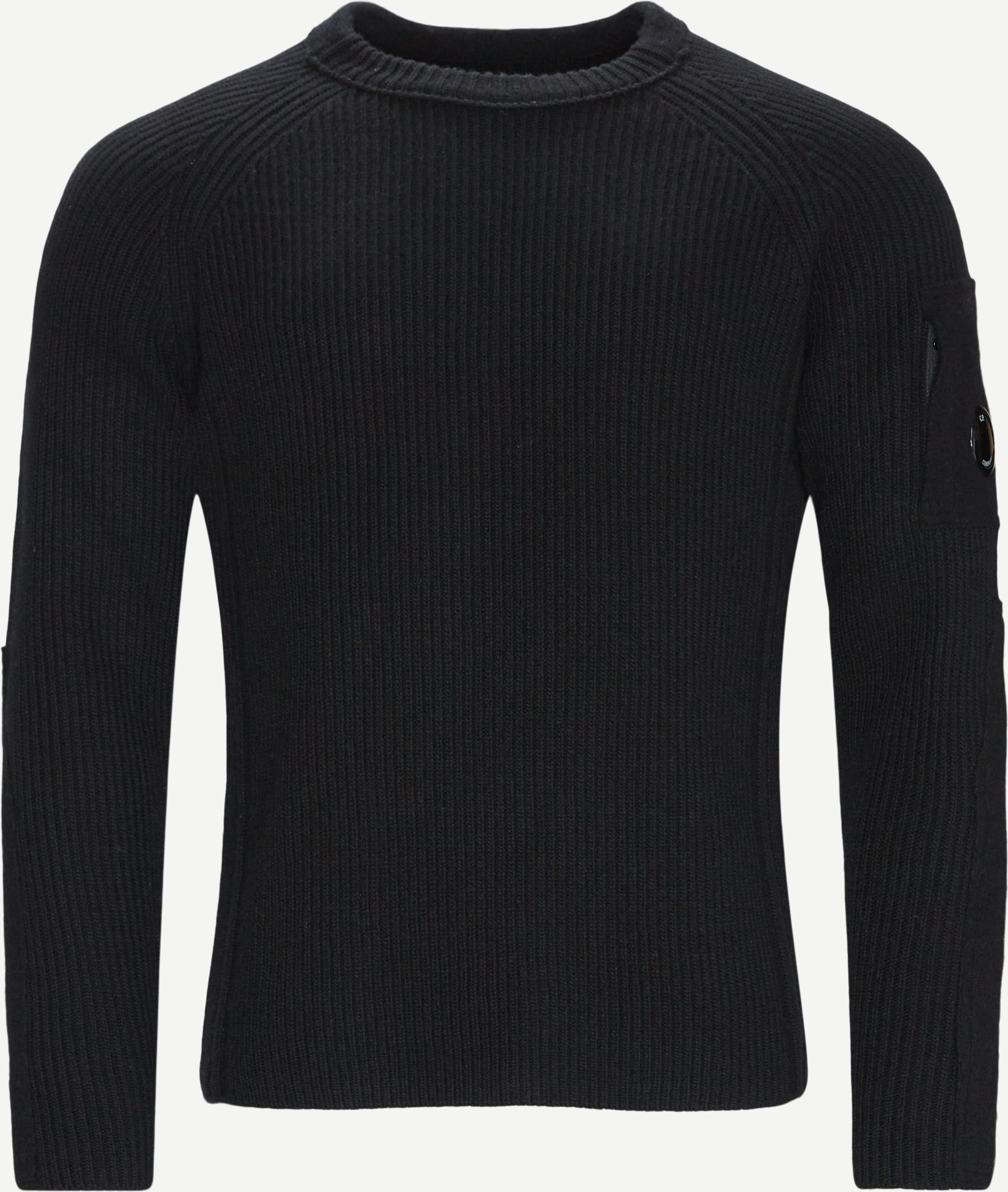 Knitted Sweatshirt - Knitwear - Regular fit - Black