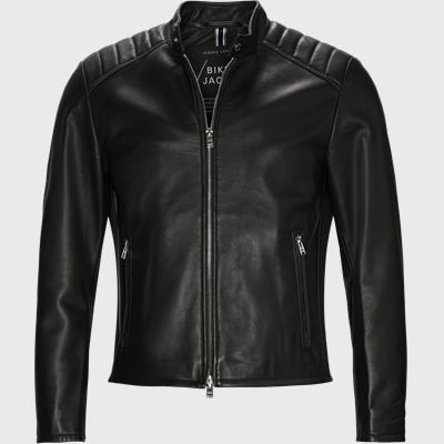 Gelan Leather Jacket Regular fit | Gelan Leather Jacket | Black