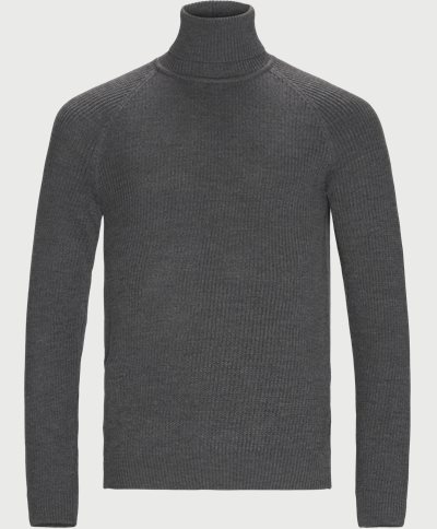 Novenzo Roll Collar Knit Regular fit | Novenzo Roll Collar Knit | Grey