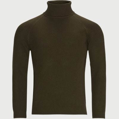 Novenzo Roll Collar Knit Regular fit | Novenzo Roll Collar Knit | Army
