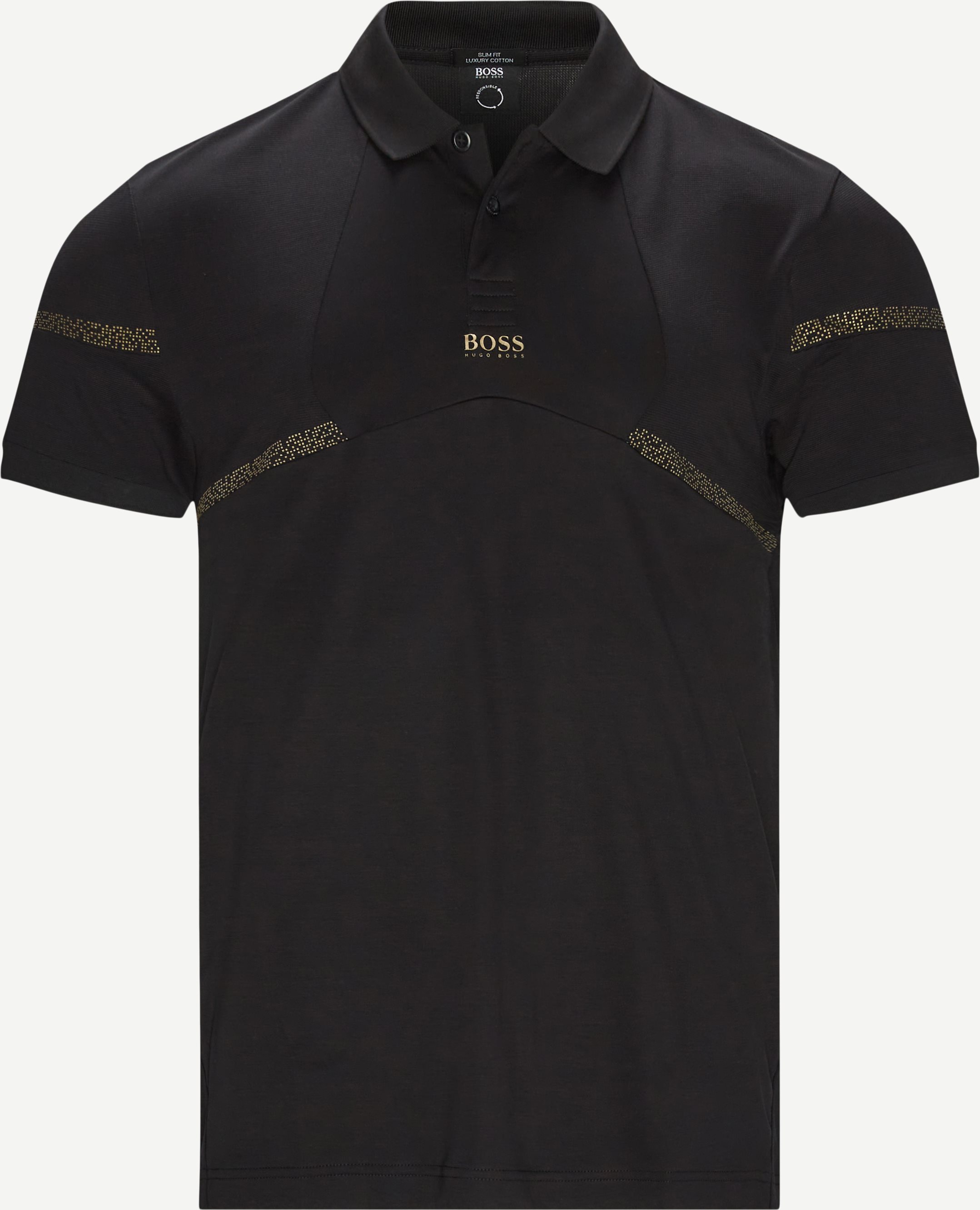 Paul Pixel Polo - T-shirts - Slim fit - Black