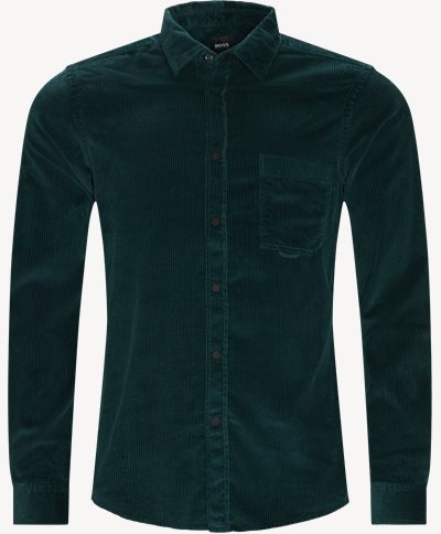 Riou Fløjelsskjorte Regular fit | Riou Fløjelsskjorte | Grøn