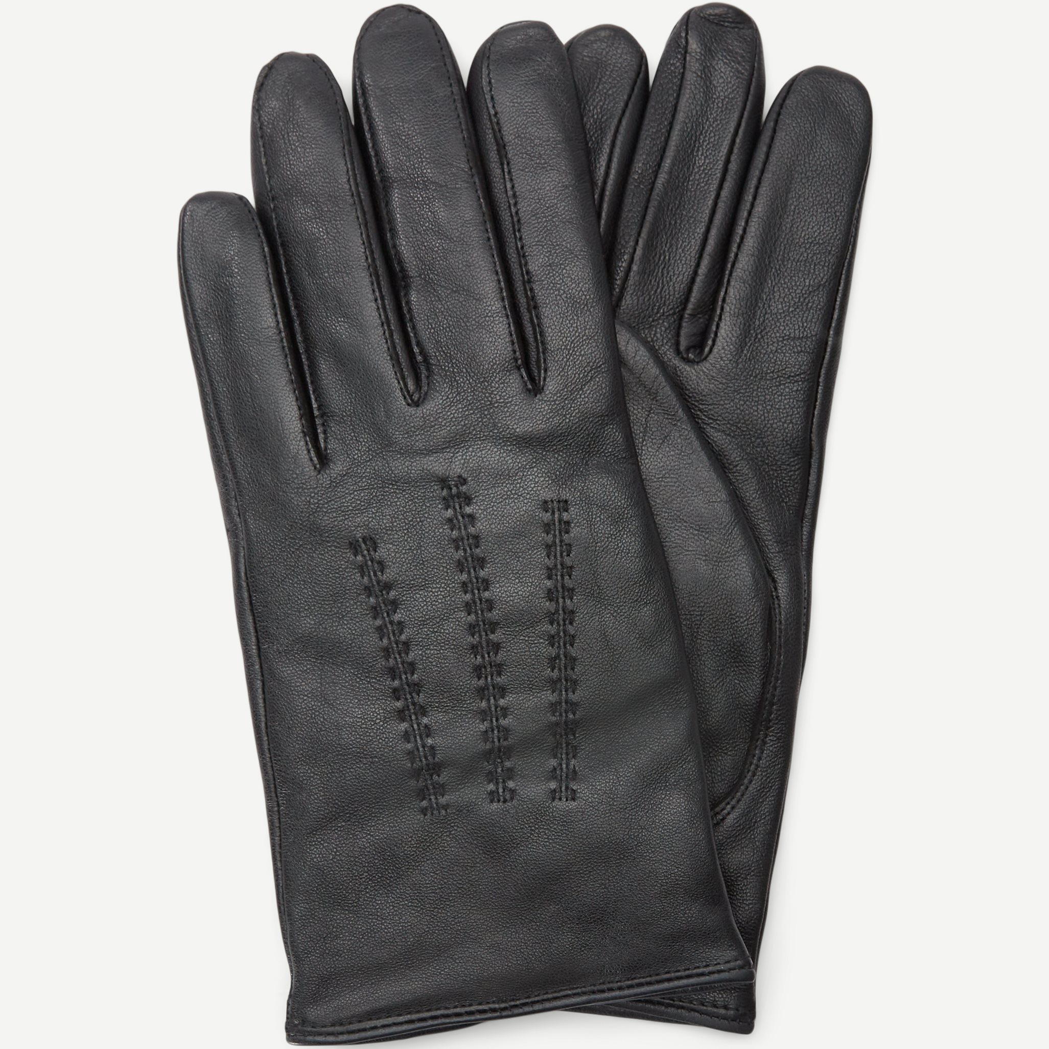 Hainz4 Leather gloves - Gloves - Black