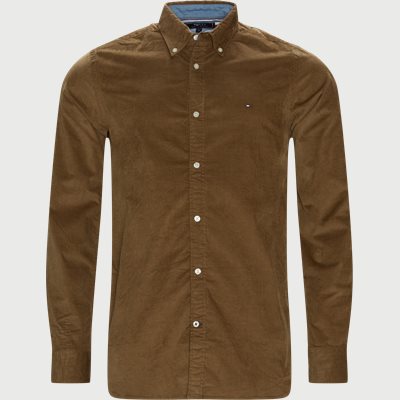 Corduroy Velvet Shirt Slim fit | Corduroy Velvet Shirt | Sand