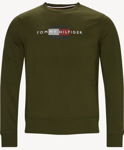 Lines Logo Sweatshirt Regular fit | Lines Logo Sweatshirt | Army