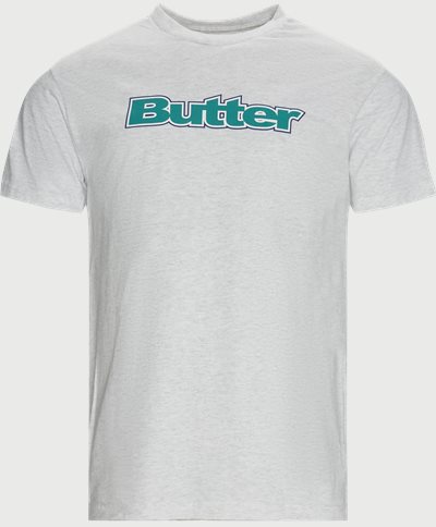 Butter Goods T-shirts WORDMARK TEE Grå