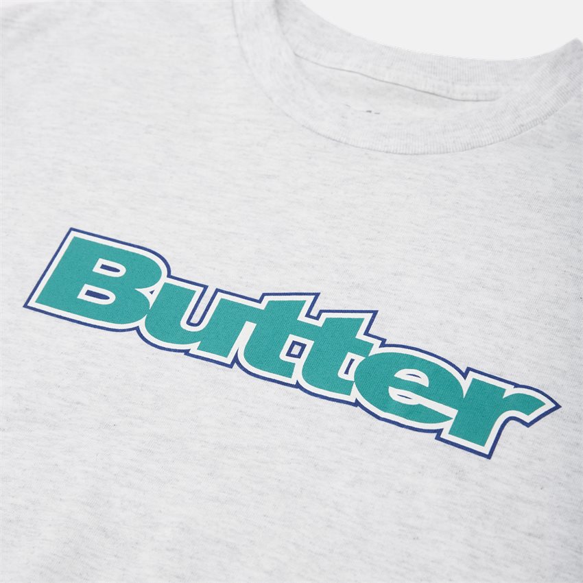 Butter Goods T-shirts WORDMARK TEE GRÅ