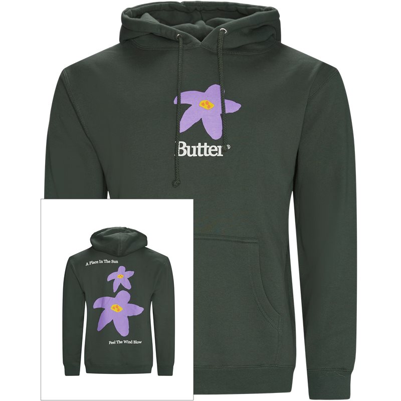 Butter Goods Flowers Hoodie Grøn