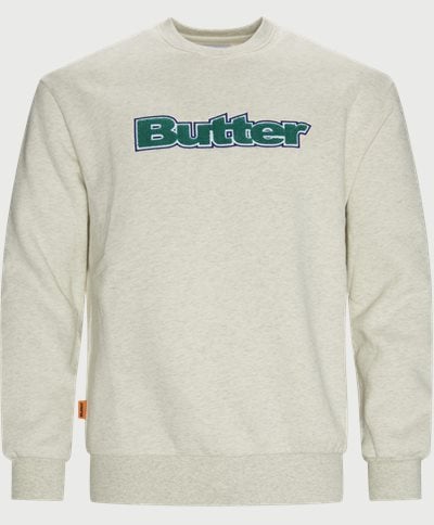 Butter Goods Sweatshirts CHENILLE LOGO Sand