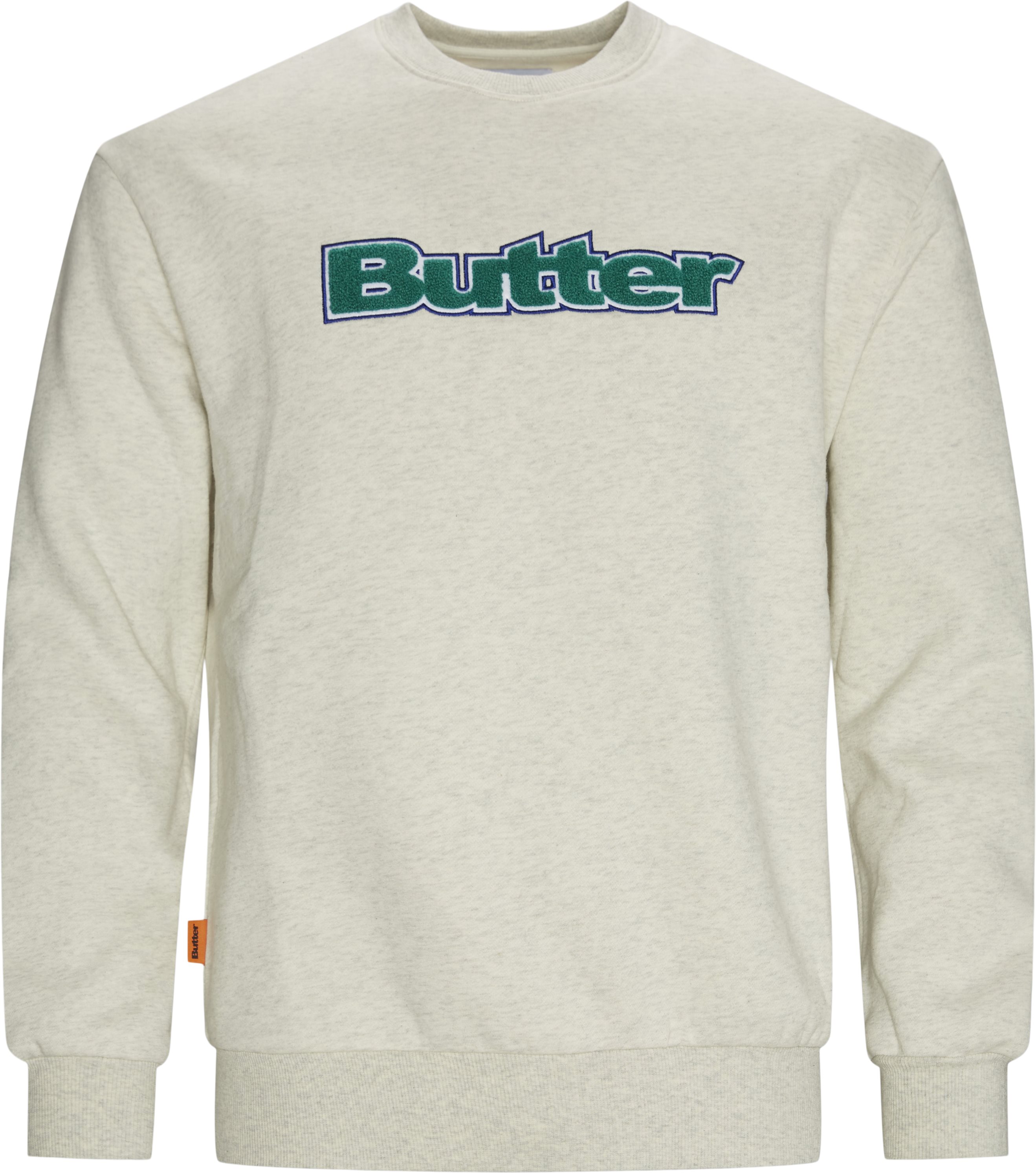 Butter Goods Sweatshirts CHENILLE LOGO Sand