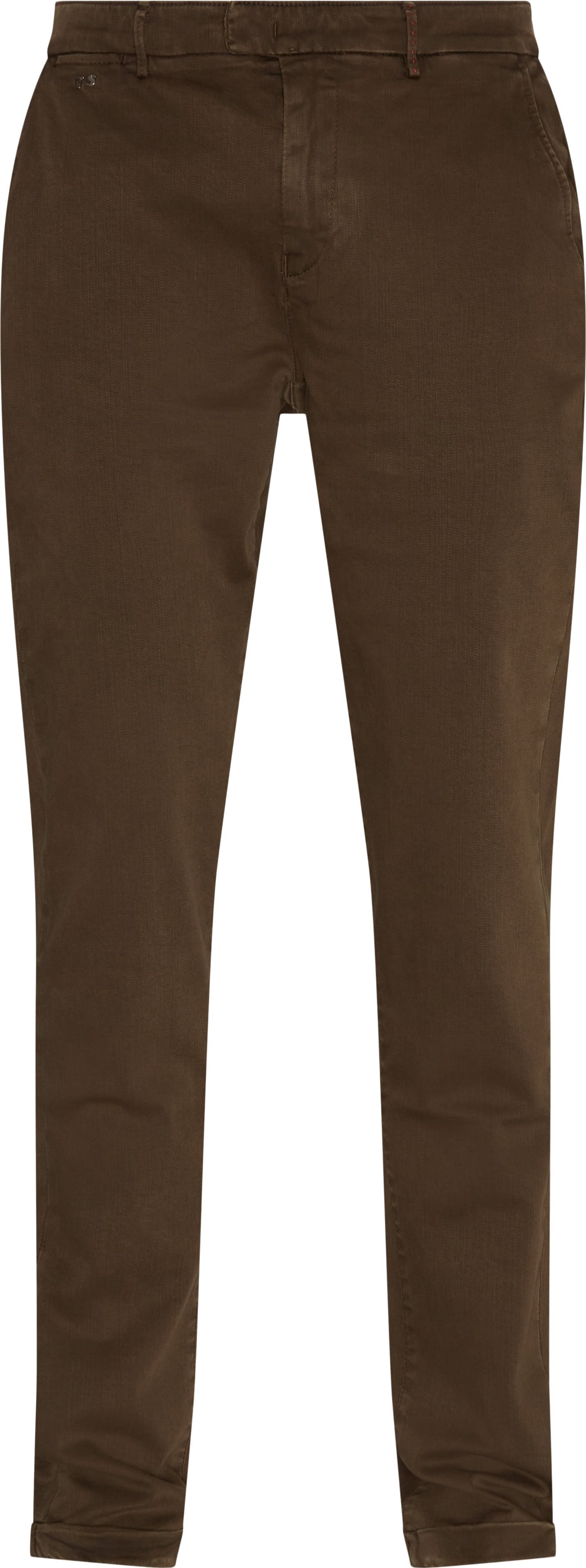 Luis Regular - Trousers - Slim fit - Brown