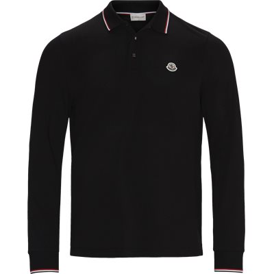 LS Polo T-shirt Regular fit | LS Polo T-shirt | Sort