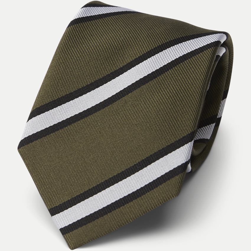 An Ivy Ties OLIVE GREEN STRIPE WOVEN OLIVE