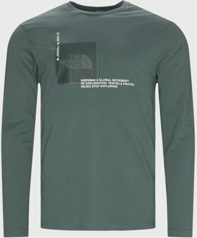 The North Face T-shirts CORDINATES L/S Grön