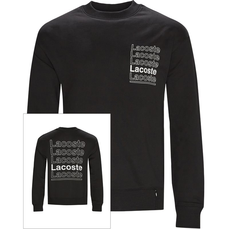 Lacoste Sh7294 Crewneck Sweatshirt Sort