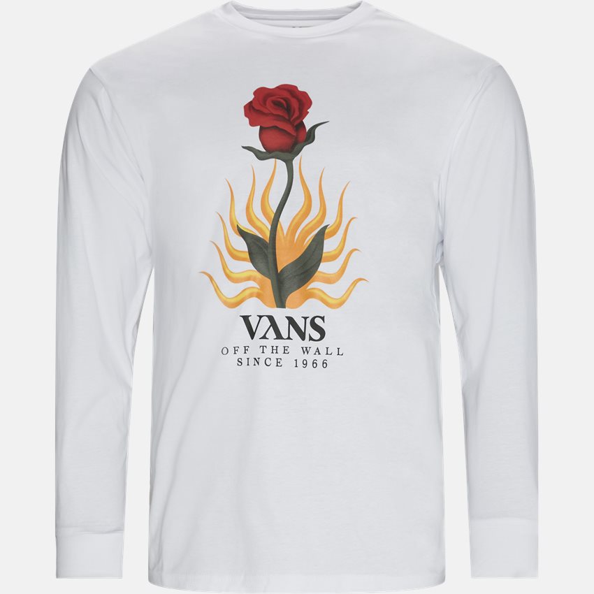 Vans T-shirts FLORES LS VN0A5FQNWHT1 HVID