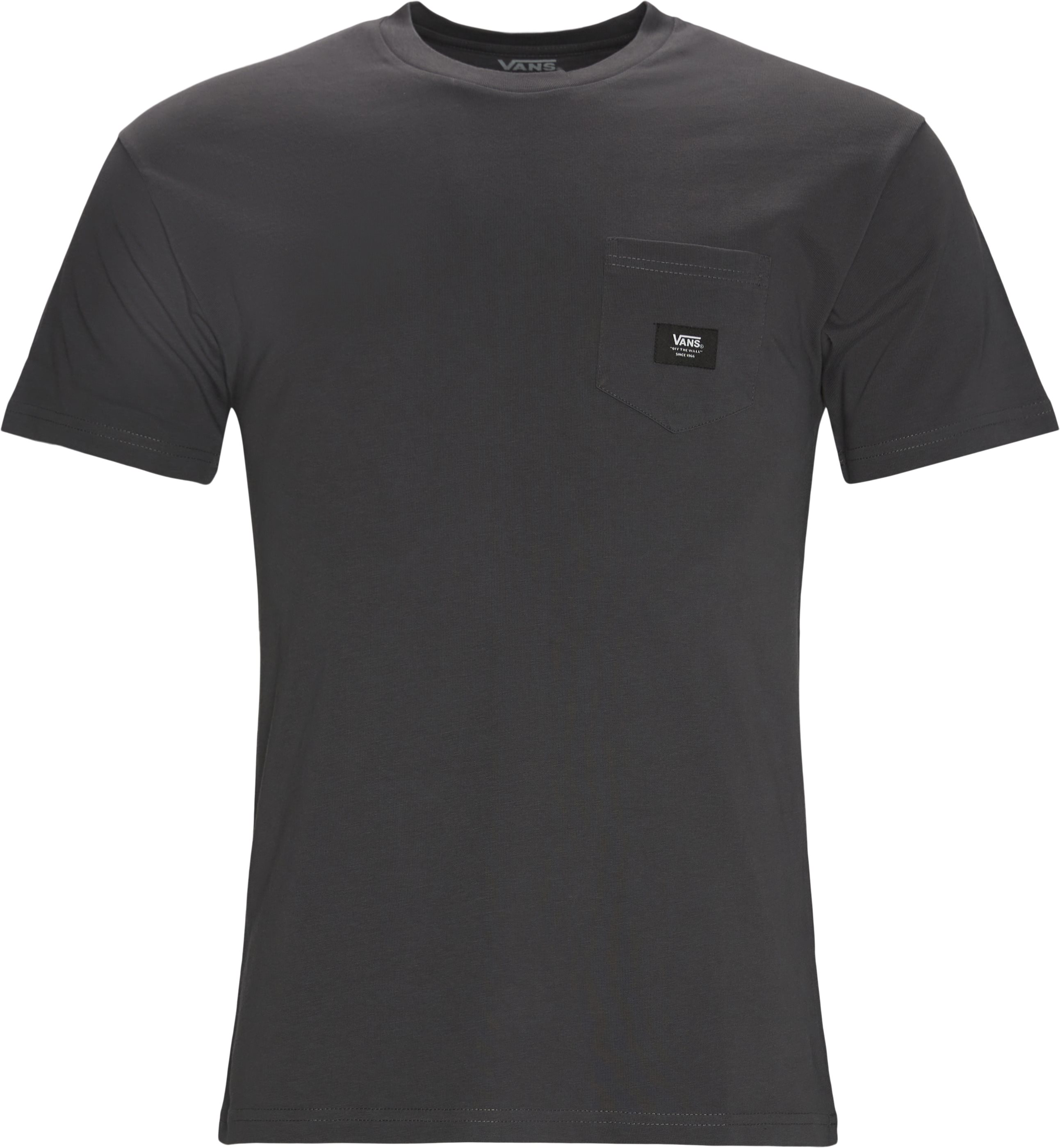 Woven Pocket Tee - T-shirts - Regular fit - Grey
